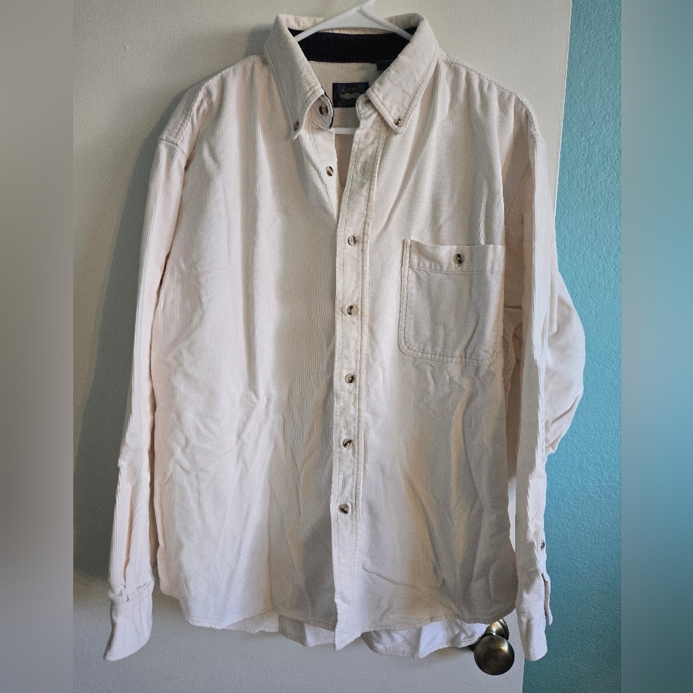 West Marine Cream Button-up Size XL